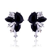 1 Pair Simple Style Water Droplets Plating Inlay Alloy Gold Plated Ear Studs main image 9