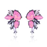 1 Pair Simple Style Water Droplets Plating Inlay Alloy Gold Plated Ear Studs main image 3