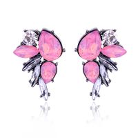 1 Pair Simple Style Water Droplets Plating Inlay Alloy Gold Plated Ear Studs sku image 3