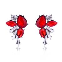 1 Pair Simple Style Water Droplets Plating Inlay Alloy Gold Plated Ear Studs main image 5