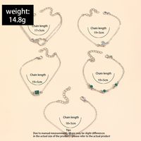 Ig Style Casual Korean Style Heart Shape Butterfly Alloy Inlay Rhinestones Women's Bracelets main image 2