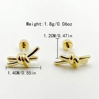1 Pair Basic Simple Style Star Moon Heart Shape Plating 304 Stainless Steel 14K Gold Plated Ear Studs sku image 7