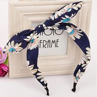 Simple Style Flower Bow Knot Twist Cloth Hair Band sku image 2