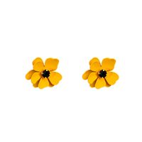 1 Pair Vintage Style Simple Style Roman Style Flower Alloy Ear Studs sku image 5