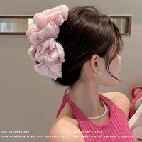 Lady Pearl Cloth Bowknot Hair Claws sku image 18