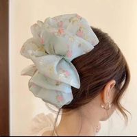 Simple Style Bow Knot Cloth Patchwork Hair Claws sku image 18