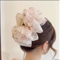 Simple Style Bow Knot Cloth Patchwork Hair Claws sku image 17