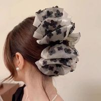 Lady Pearl Cloth Bowknot Hair Claws sku image 25