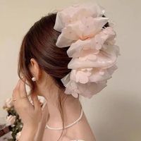 Simple Style Bow Knot Cloth Patchwork Hair Claws sku image 26