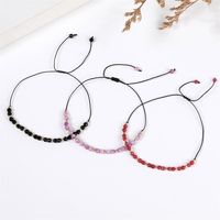 Wholesale Jewelry Casual Simple Style Round Natural Stone Beaded Knitting Bracelets main image 3