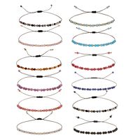 Wholesale Jewelry Casual Simple Style Round Natural Stone Beaded Knitting Bracelets main image 1