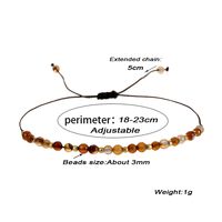 Wholesale Jewelry Casual Simple Style Round Natural Stone Beaded Knitting Bracelets main image 2