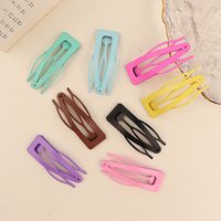 Casual Simple Style Solid Color Alloy Hair Clip main image 5