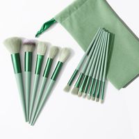Lady Simple Style Artificial Fiber Plastic Handgrip Makeup Brushes 1 Set main image 2