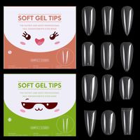 Casual Solid Color Plastic Nail Patches 1 Set main image 1