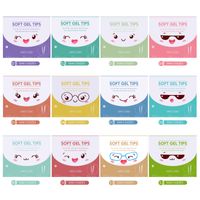 Casual Solid Color Plastic Nail Patches 1 Set main image 5
