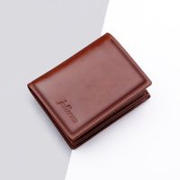 Men's Solid Color Pu Leather Wallets sku image 2