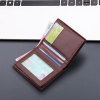 Men's Solid Color Pu Leather Wallets main image 5