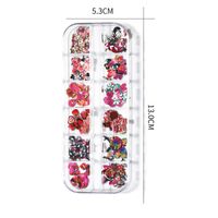 Cute Simple Style Streetwear Flower Butterfly Plastic Paper Nail Decoration Accessories 1 Set main image 2