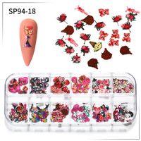 Cute Simple Style Streetwear Flower Butterfly Plastic Paper Nail Decoration Accessories 1 Set sku image 18