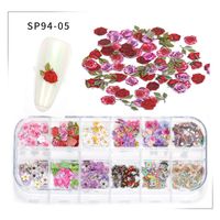 Cute Simple Style Streetwear Flower Butterfly Plastic Paper Nail Decoration Accessories 1 Set main image 5