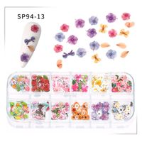 Süß Einfacher Stil Strassenmode Blume Schmetterling Kunststoff Papier Nagel Accessoires 1 Satz sku image 13