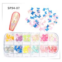 Cute Simple Style Streetwear Flower Butterfly Plastic Paper Nail Decoration Accessories 1 Set sku image 8