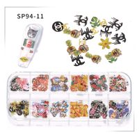 Cute Simple Style Streetwear Flower Butterfly Plastic Paper Nail Decoration Accessories 1 Set sku image 11