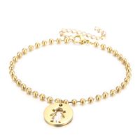 Stainless Steel 18K Gold Plated Casual Simple Style Plating Geometric Bracelets Necklace sku image 5