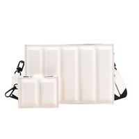 Women's Medium Pu Leather Solid Color Basic Square Zipper Shoulder Bag Crossbody Bag Square Bag sku image 2