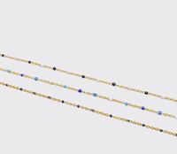 Simple Style Solid Color Titanium Steel Plating Inlay Zircon 18k Gold Plated Necklace main image 6