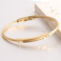 Basic Solid Color Stainless Steel Bangle In Bulk main image 5