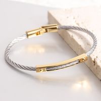 Basic Solid Color Stainless Steel Bangle In Bulk main image 3