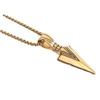 Retro Arrow Titanium Steel Plating Pendant Necklace main image 6