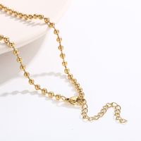 Stainless Steel 18K Gold Plated Casual Simple Style Plating Geometric Bracelets Necklace main image 4