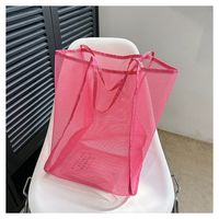 Women's Large All Seasons Net Basic Shoulder Bag Shopping Bags sku image 3