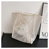 Women's Large All Seasons Net Basic Shoulder Bag Shopping Bags sku image 2