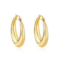 1 Pair Simple Style Classic Style Geometric Plating Stainless Steel Earrings sku image 3