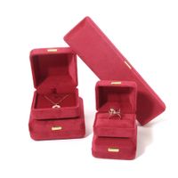 Elegant Lady Solid Color Cloth Jewelry Boxes main image 3