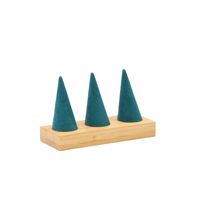 Artistic Conical Bamboo Wood Flannel Jewelry Rack main image 5