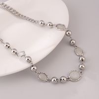 Streetwear Korean Style Heart Shape Stainless Steel Necklace sku image 4