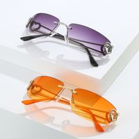 Elegant Lady Heart Shape Pc Square Diamond Full Frame Women's Sunglasses main image 5