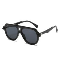 Simple Style Leopard Ac Toad Glasses Full Frame Men's Sunglasses sku image 1
