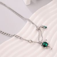 Streetwear Korean Style Heart Shape Stainless Steel Necklace main image 2