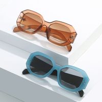 Streetwear Solid Color Pc Polygon Full Frame Women's Sunglasses main image 4