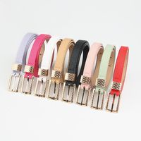 Elegant Basic Simple Style Solid Color Pu Leather Alloy Women's Leather Belts main image 5