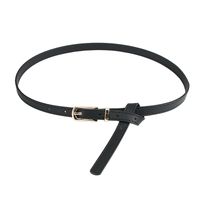 Sweet Simple Style Solid Color Pu Leather Alloy Women's Leather Belts main image 5