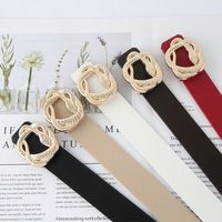Classic Style Snake Pu Leather Alloy Plating Women's Leather Belts main image 1
