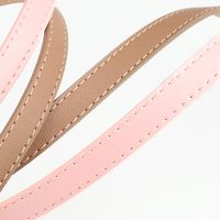 Sweet Simple Style Solid Color Pu Leather Alloy Women's Leather Belts main image 2
