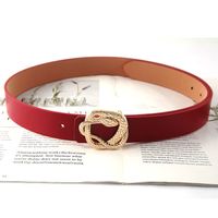 Classic Style Snake Pu Leather Alloy Plating Women's Leather Belts main image 2